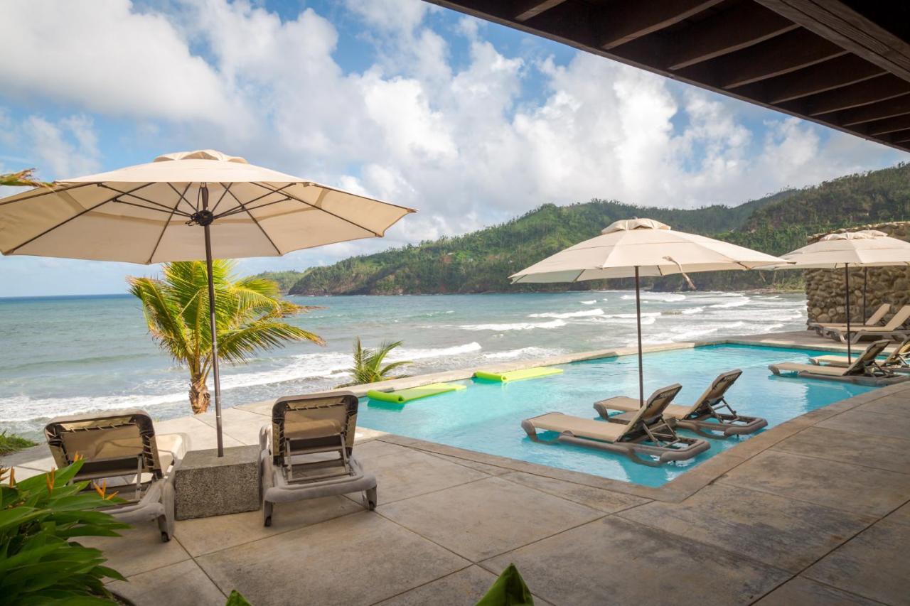 Pagua Bay House - Oceanfront Cabana'S Marigot Kültér fotó