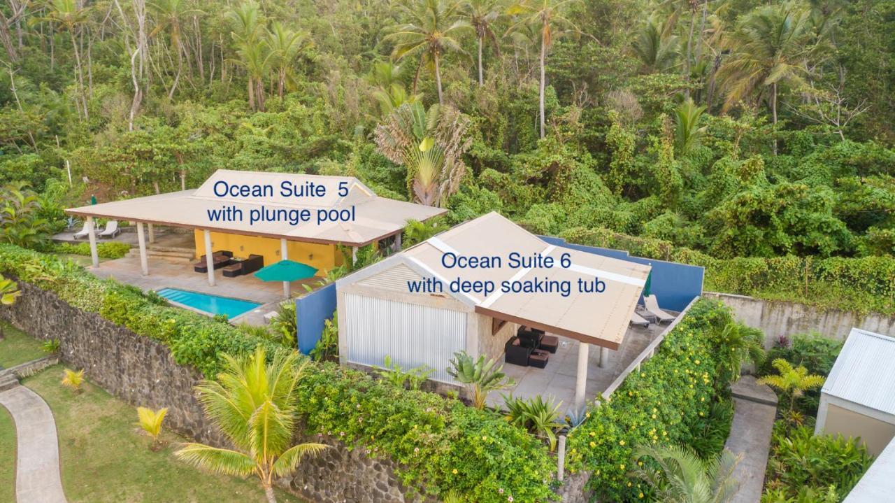 Pagua Bay House - Oceanfront Cabana'S Marigot Kültér fotó